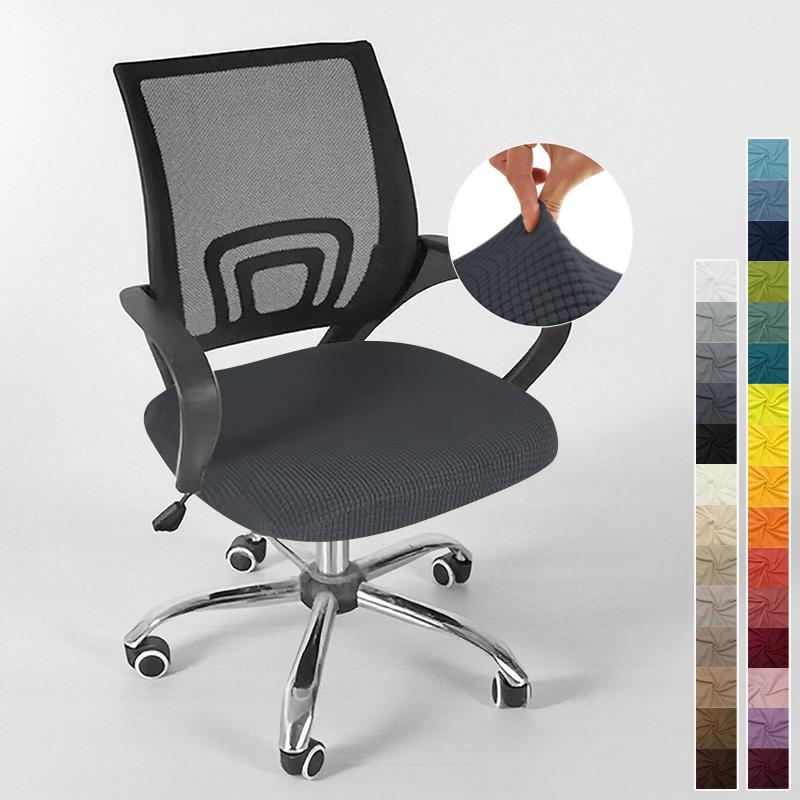 Cover For Computer Chair With Armrests Knitted Jacquard Cover For Swivel Office Chair Jacquard Seat Cover Computer Chairs
