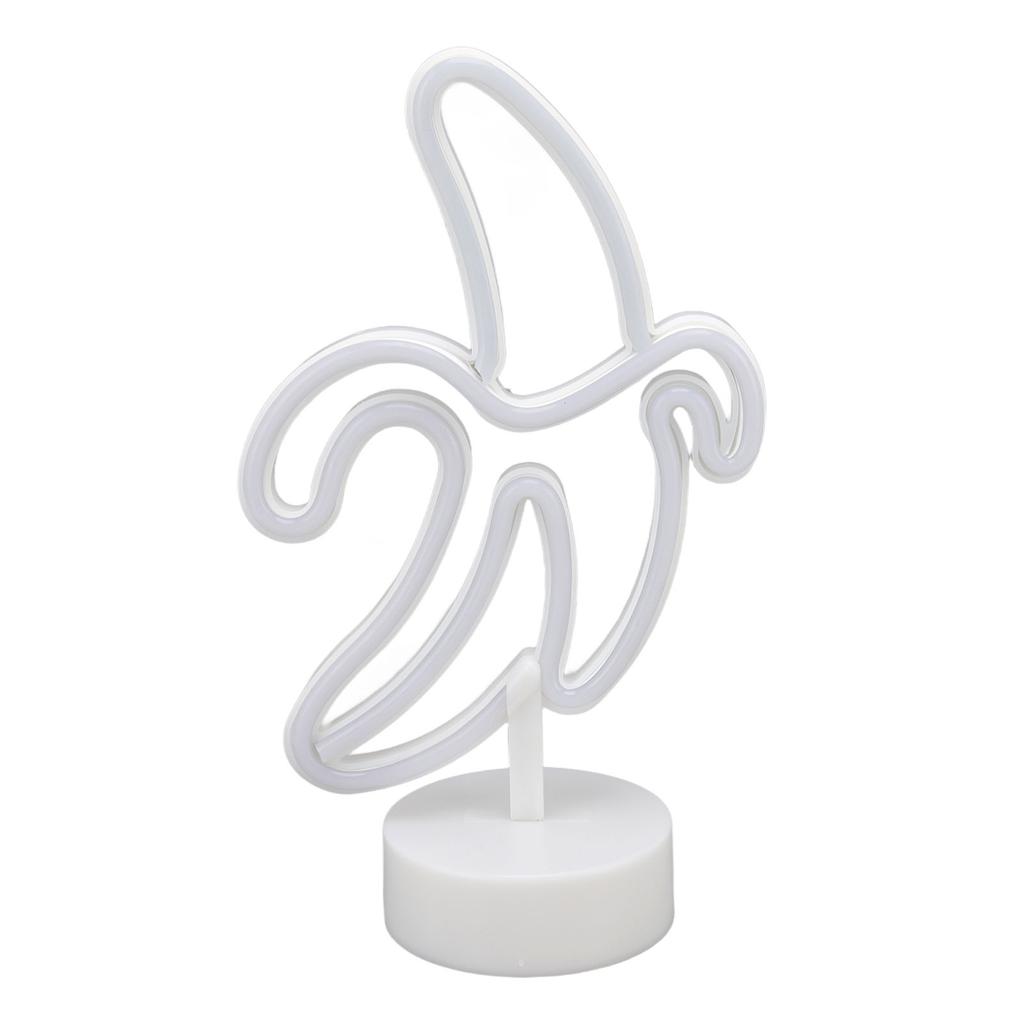 Banana Neon Sign Battery USB Powered LED Banana Neon Night Lights Decoration for Balcony Birthday