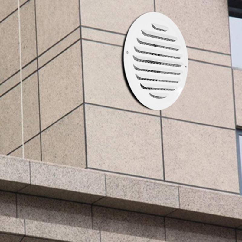 Elegant Round Sturdy Stainless Steel Soffit Ventilation Grille with Builts In Bathroom Home Accessory for Apartments