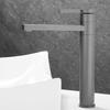 Gray Bathroom Faucet Solid Brass Gold Bathroom Basin Faucet Cold Hot Black Water Basin Mixer Sink Tap Deck Mounted Wash Tap