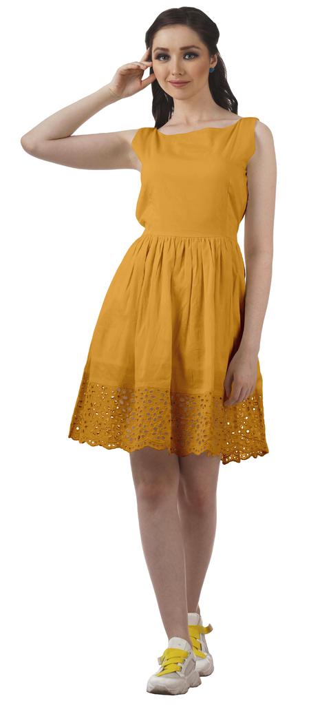 Moomaya Womens Vintage Style Lace Dress Solid Women Casual Summer Mini Dress