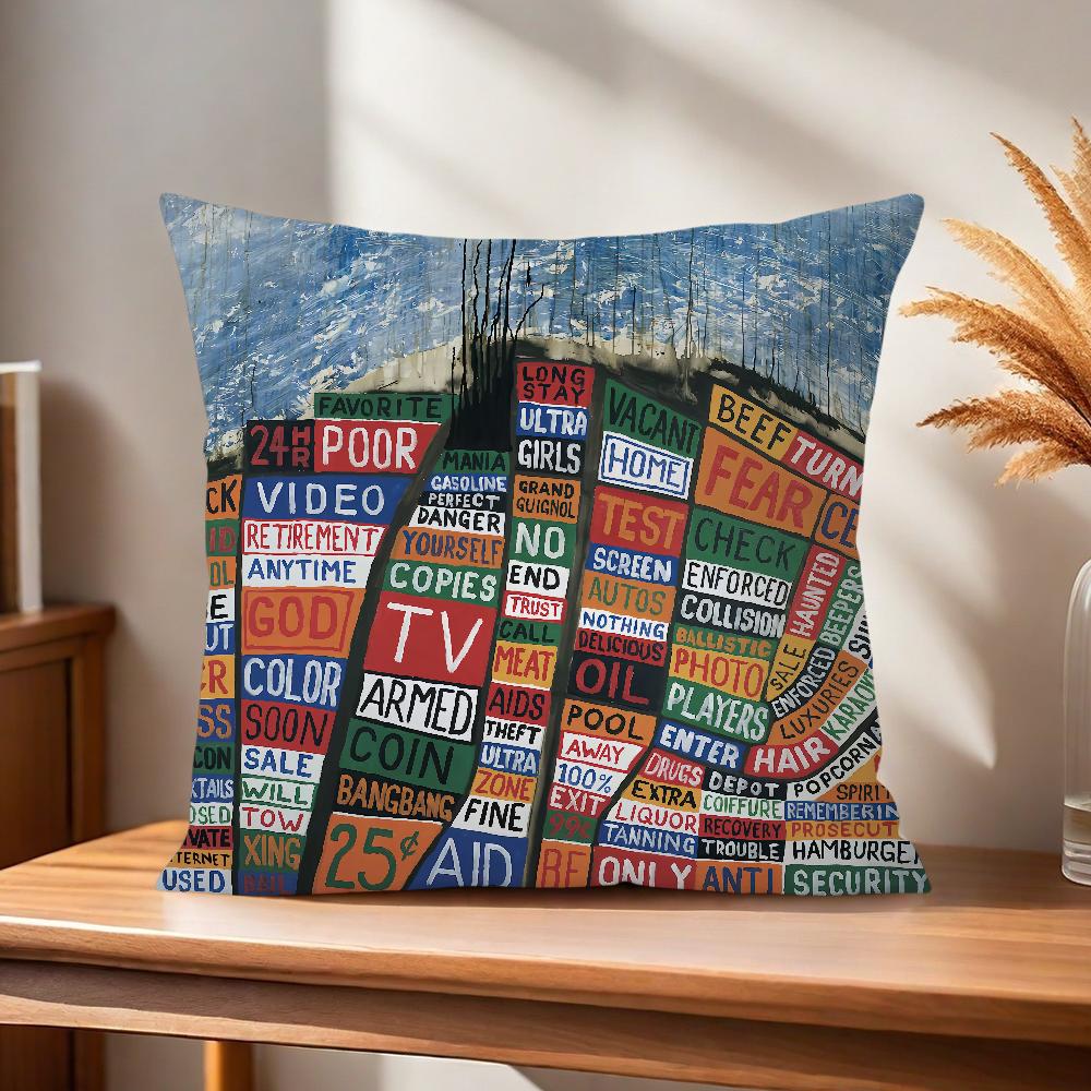 Band R-Radiohead Comfortable soft Pillow Case for Sofa Living Room Home office Decor and Protective Covers