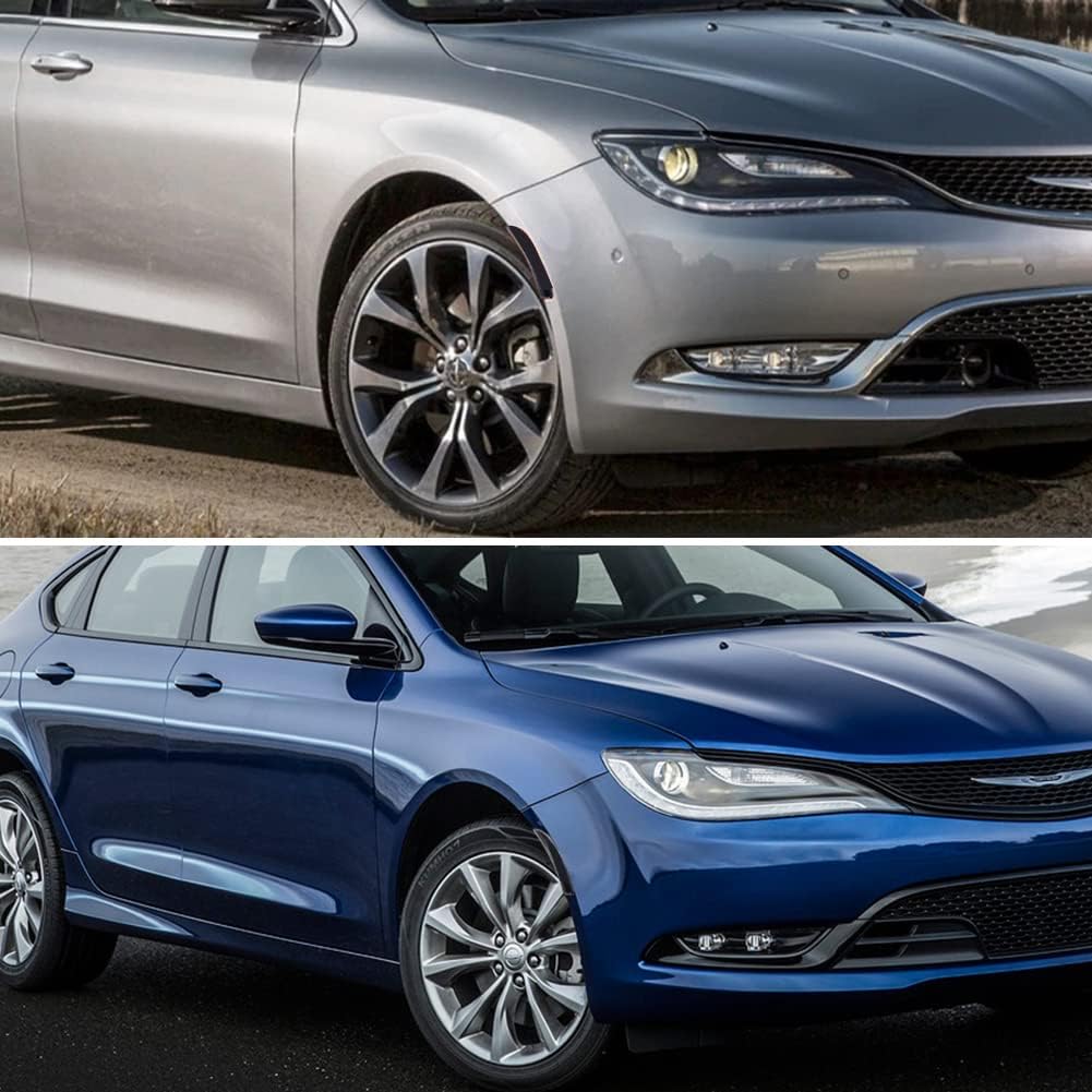 For 2015 2016 2017 Chrysler 200 Front Bumper side Marker Housings Replacement Smoked Lens 68206449A 68206450A