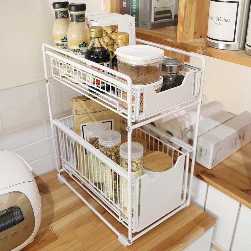 Double-Layer Pull-Out Under-Sink Organizer