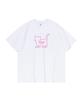 ROIDESROIS Parisha Printed Short Sleeve T-Shirt (White/Pink)