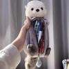 Creative Plush Doll Stationery Bag: Cute, Soft, and Healing Pencil Case for Storage.