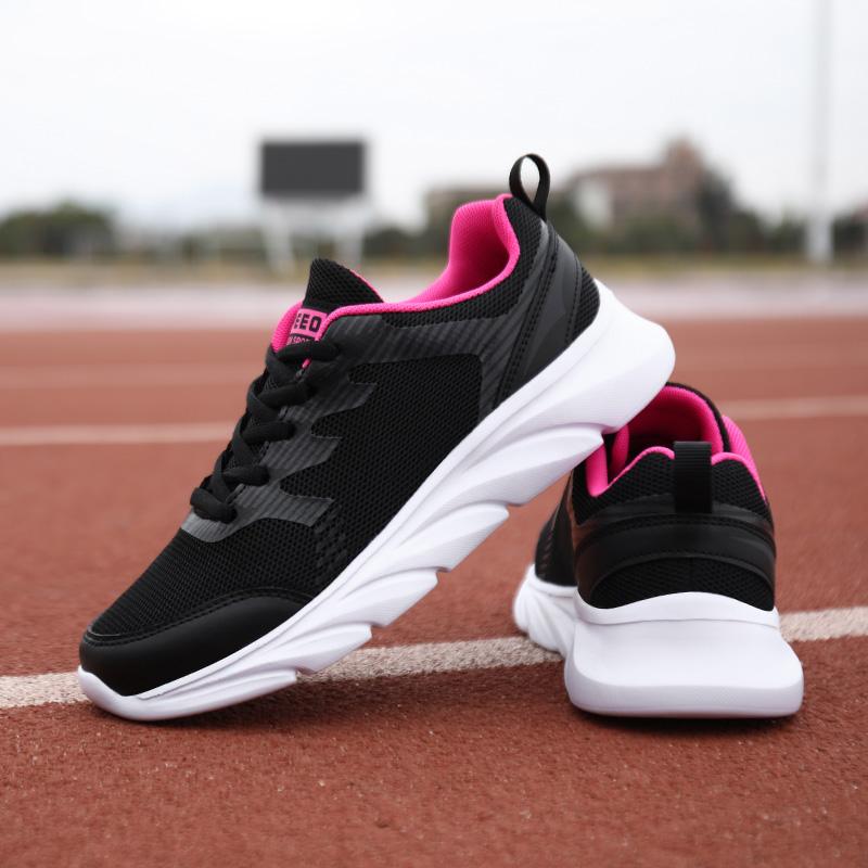 Summer Women's Mesh Is Breathable Super Light, Stomach Fitness Outdoor Running Shoes