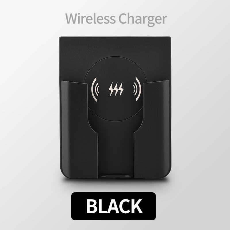 QI Universal Flush Wall Mount Wireless Charger,15W Fast Charging Stand for Phones,AC 110–220V