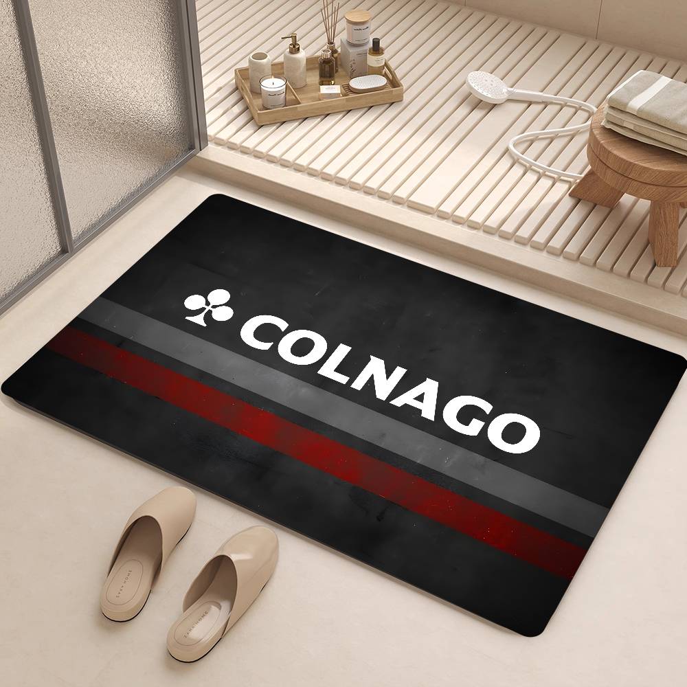 B-Bicycle C-Colnagos LOGO Door Mat Washable Non-Slip Living Room Sofa Chairs Area Mat Kitchen Doormat Area Rug