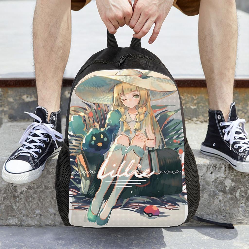 Its Bags Pokemon Backpacks Daypack Lillie mochila High School Sturdy Shoulder Rucksack