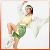 Li Ning Fitness Series Breathable UV Protection Sun Protection Clothing Women's Ice Fat Green AFDU454-5