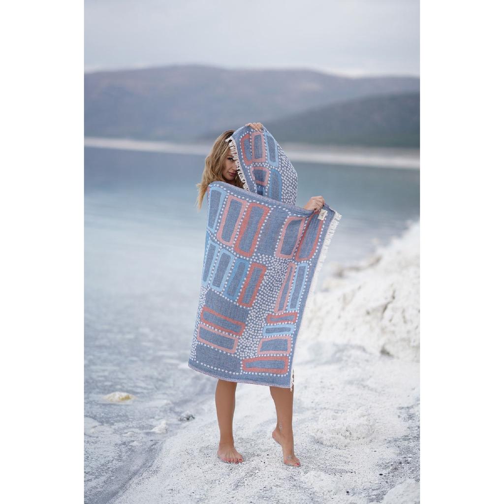 - Pestemal aus 100 % Baumwolle – Strand-Peshtemal – Speziell entworfene Strandkreation – Hamam-Peshtemal