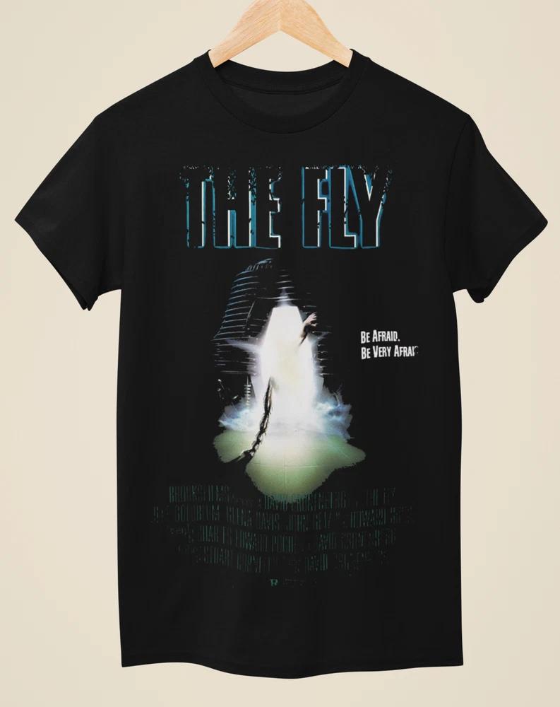 The Fly Movie Poster Inspired Unisex Black TShirt S
