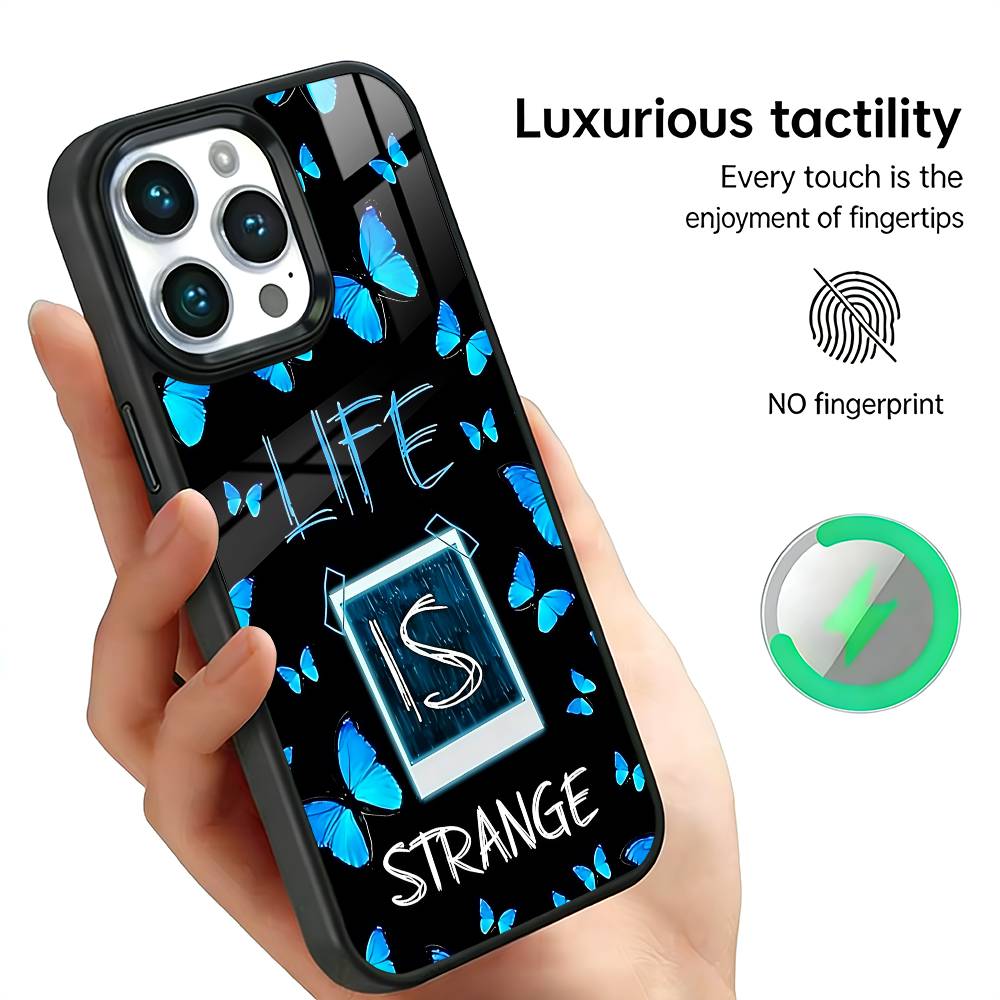 

L-Life Is Strange Blue-Game Phone Case For iPhone17,16,15,14,13,12,11 Plus,Pro Max For Magsafe Wireless Charging iPhone12mini