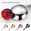 Stainless Steel Teaspoon Mini Smooth Short Handle Reusable Sugar Coffee Tea Cake Pudding Ice-cream Spoon Flatware