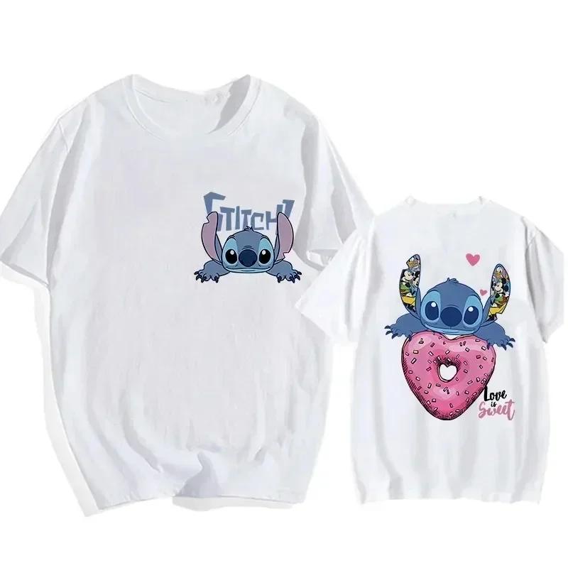 Hip Hop Shirt EU Size Unisex Disney Lilo Stitch Cartoon T Shirt Stitch Cute Manga T-shirt Y2k Graphic Tshirt Top Tees Clothes