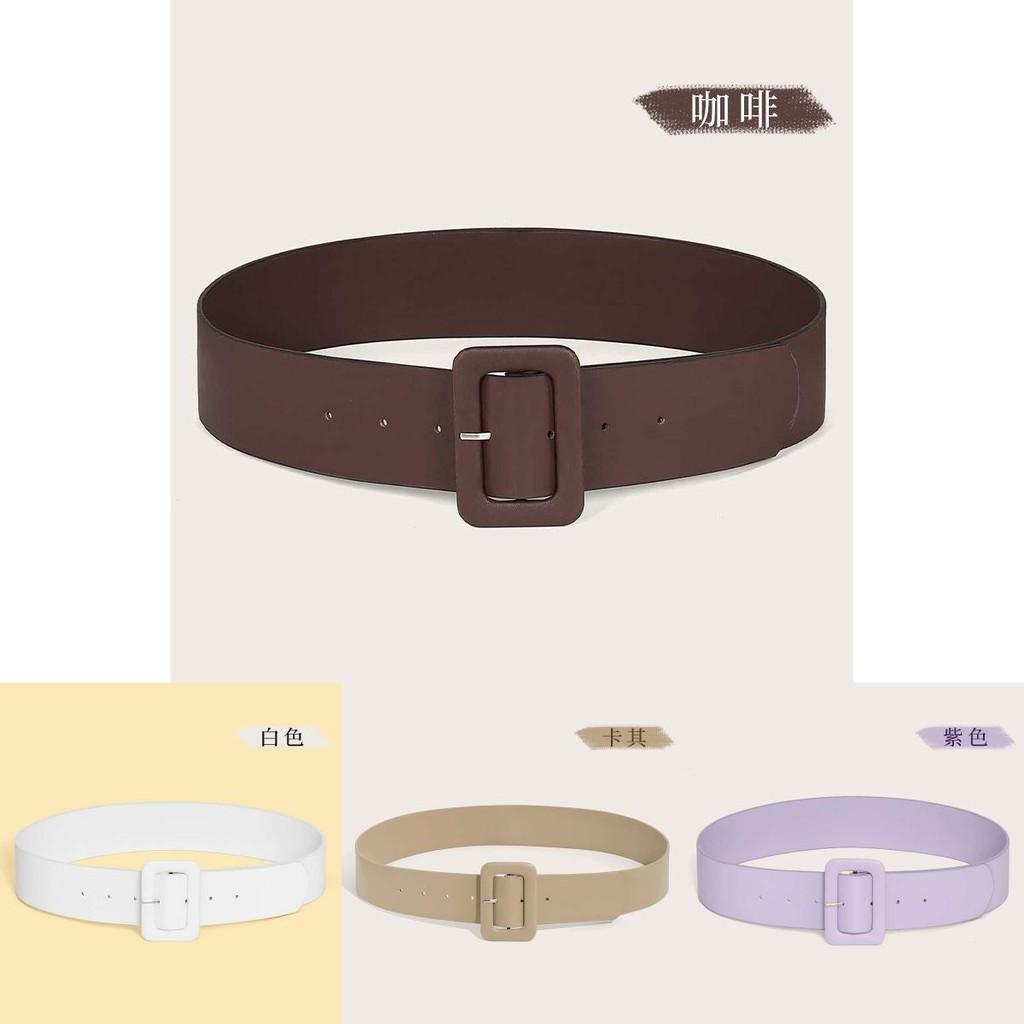 Pu Wide Chic Waist Belt For Women With Buckle Ideal For Flattering Styles Dress