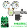 New Co2 Equipment Regulator Magnetic Solenoid Two Gauge Bubble Counter for Aquarium Service 220V To 240V