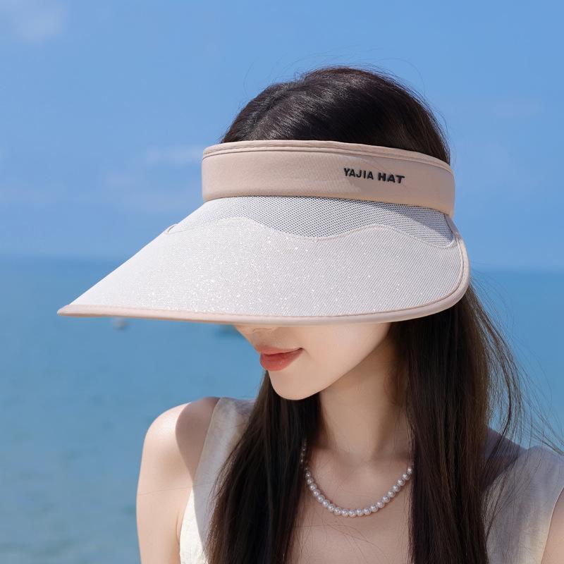 Summer outdoor sun hat children's fashion versatile big eaves empty top hat beach seaside cycling face small sun protection hat