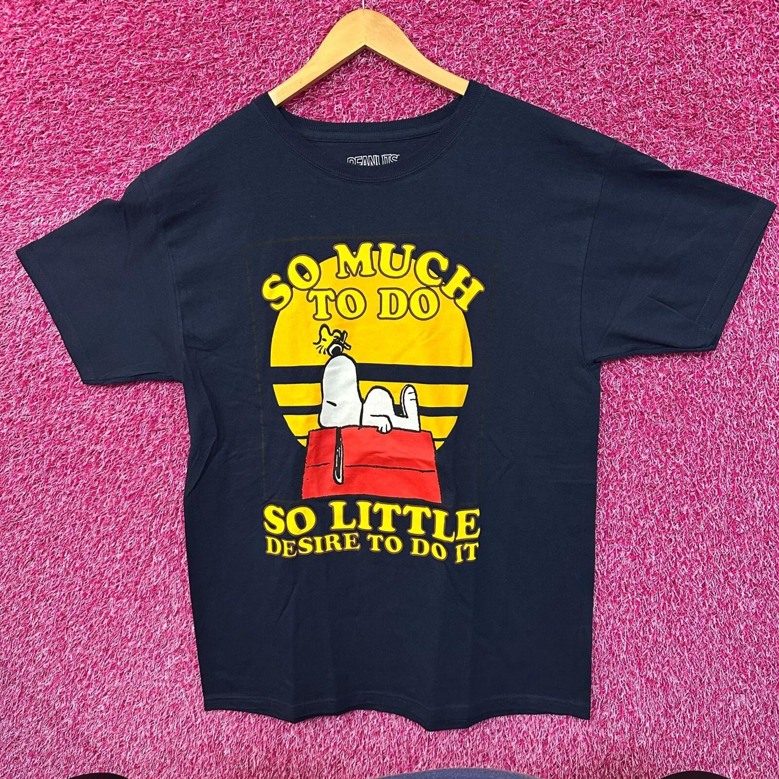 

Charles Schulz Peanuts Snoopy Woodstock Lazy Sunday Tee L XXL