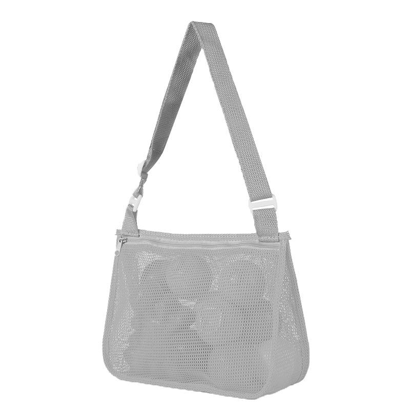 Kids Toy Storage Bag Quick-Dry Mesh Beach Shoulder Bag for Travel & Outdoor Play Breathable Lightweight Beach Bag