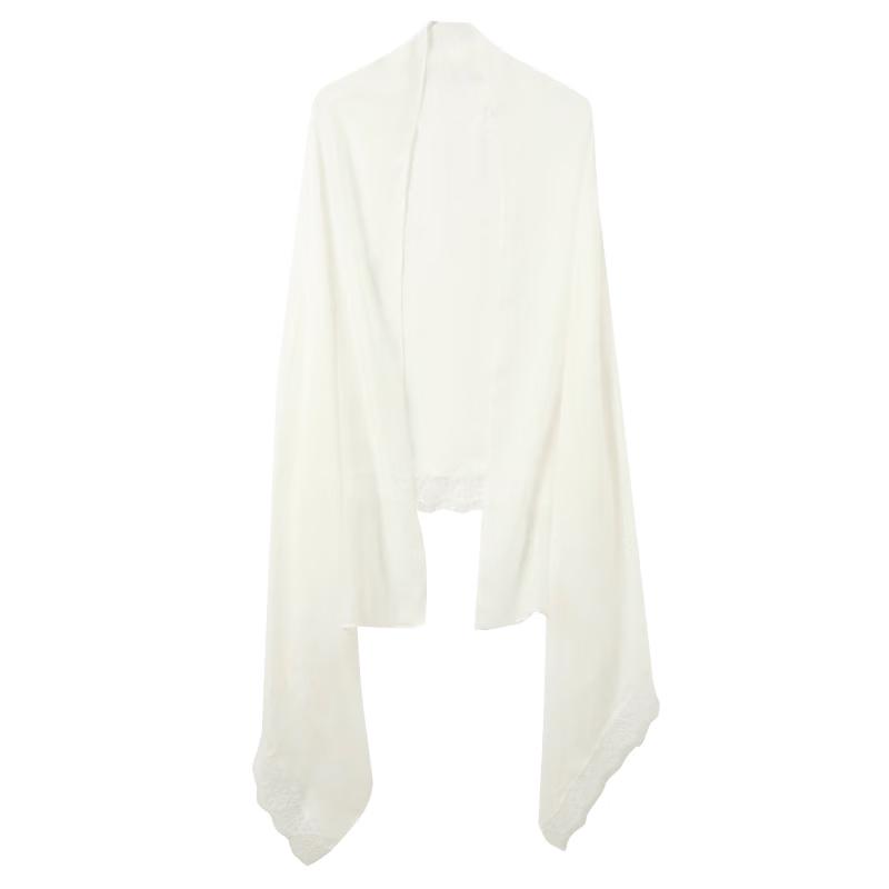 New Chinese Style Lace Summer Shawl One Size облачно-белый