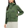 Columbia Casual Sports Printed Pattern Zipper Hooded Waterproof Windbreaker Women Outerwear Green WR4658-352