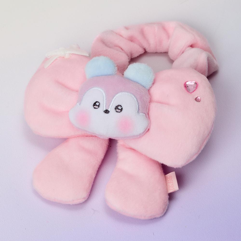 BT21 MANG Minini Reborn You Ribbon Plush Hair Scrunchie
