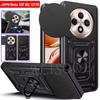 Armor Funda para OPPO Reno 12F 5G Case Slide Camera Lens Protect Ring Stand Cover para OPPO Reno 12 FS Capa