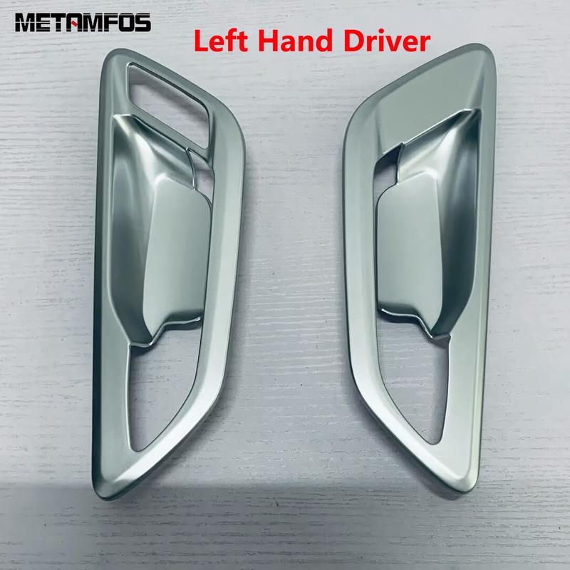 For Toyota Alphard Vellfire 2024 2025 2026 Carbon Fiber Interior Front Door Handle Bowl Cover Trim Bezel Accessories Car Styling