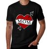 Love Mom Retro Mom Tattoo Design Tshirt Simple Graphic Design Tshirt