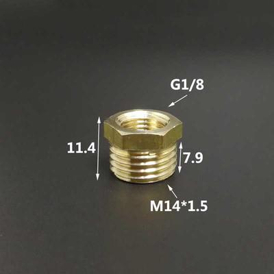 1/4" 1/2" BSP M10/14/16/20 Brass Reducer Bushing Pipe Fitting Coupler Connector Adapter For Pressure Gauge