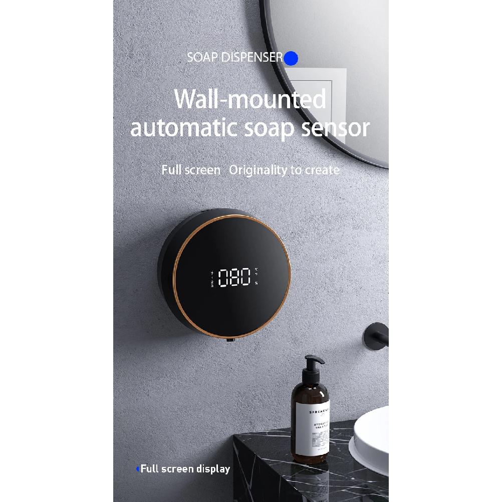 Touchless Automatic Sensor Soap Dispenser Foam Type-C Charging Smart Induction Hand Washer with Temperature Digital Display
