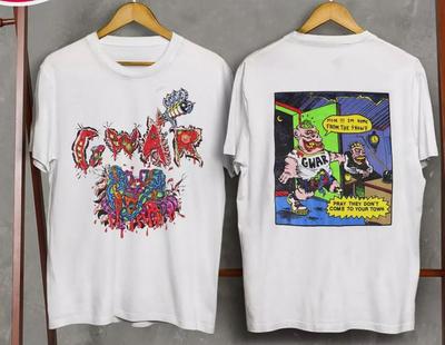 GWAR Bid dat ze niet naar jouw stad komen Wit Alle maten Shirt