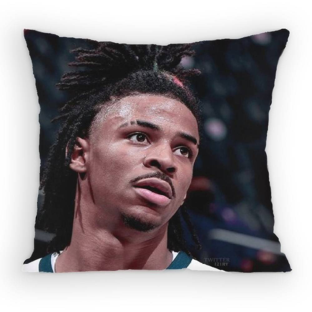 Basketball JJa MMorant  Pillow Case Sofa Living Room Bedroom Headboard Backrest Cushion Square Cushion Nap Time