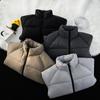 Autumn and Winter Men's New Men's Jackets Loose Casual Warm Cotton Coats Men's Youth Tops Simple Stand-up Collar Bread Coat
