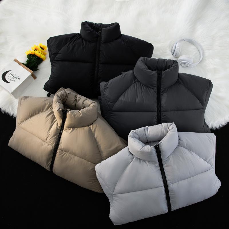Autumn and Winter Men's New Men's Jackets Loose Casual Warm Cotton Coats Men's Youth Tops Simple Stand-up Collar Bread Coat