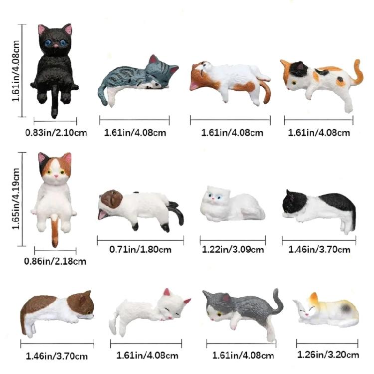 Katzen Figur Computer Monitor Dekorationen Kreatives Autozubehör, Maskottchen Handwerk Tier Sammlerfigur Heimdekorationen