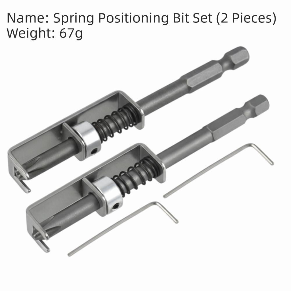Wear Resist Screw Bit Holder Anti-Drop Spring Positioning Bit Retaining Adapter Retaining Tool Universal Screwdriver Bit