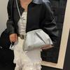 Woven Clip Women's Cloud Bag Fashionable Light Luxury Pleated Small Versatile and Stylish Shoulder Clutch Crossbody Bag