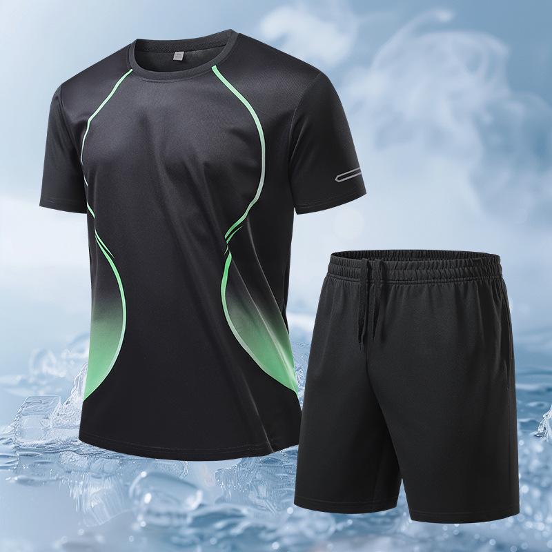 Basketball-Kurzarm-Set im europäischen Stil: Lässiges Sportliches Partner-Outfit