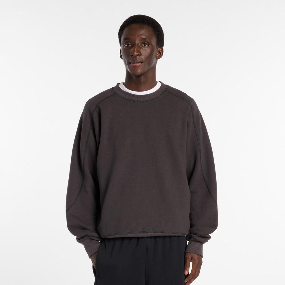 

New Balance M Nb Grey Regular Fit Crewneck Mt61h143Abr Abr M