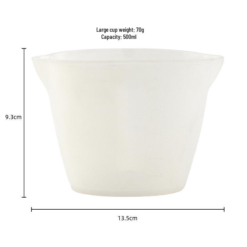 500 ml silikoninis matavimo puodelis kepimui ir „pasidaryk pats“ darbams