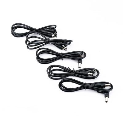 Musiclily Pr Patchkabel für Gitarreneffektgerät Schwarz (5 Stück)