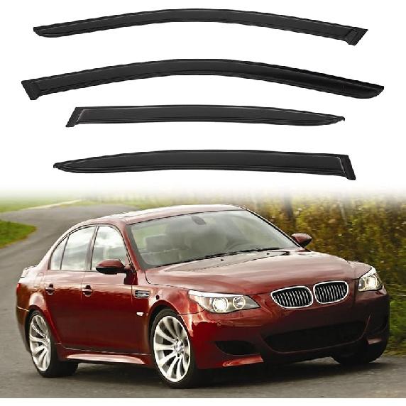 In-Channel Rain Guards Compatible With 2001-2005 Sport Trac 1997-2001 Mercury Mountaineer 1991-2001 Explorer Side Window Visor Wind Deflector Vent
