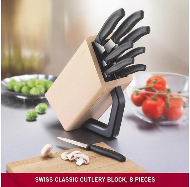 Набор ножей Victorinox SwissClassic, 8 предметов, натуральный (6.7173.8)
