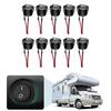 Round Rockers Switch ON Offs 23mm Toggle Switch 12V for Car Marine Boats Trailer Prewired 2 Pin Switch