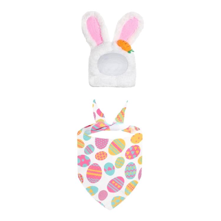 

Easy Install Easter Geese Dress Set Scarf Rabbit Hat Accessories Geese Clothing Perfect For Porch Adornment 1