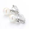 New temperament: stone-inlaid butterfly earrings, gold-plated, versatile pearl-free ear clips, women's earrings, high-end accessories