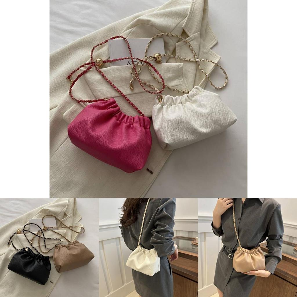 Stylish Pu Bucket Bag For Women 2024 Trendy Street Fashion Shoulder Bag In Multiple Colors
